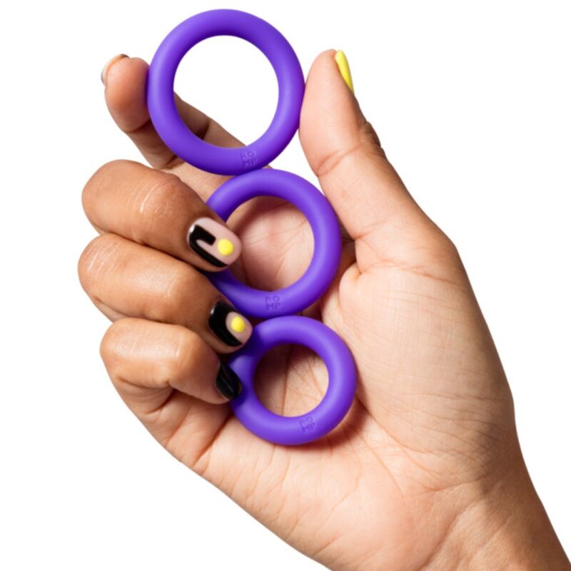 img_225390_eedd5ed59c4c5b8c0ebd2fc0f20e9b5d_1.jpg ROMP - REMIX TRIO SET OF 3 PURPLE SILICONE PENIS RINGS