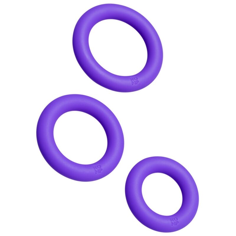 img_225395_b6e51a133fdf6c6b647adcf82aeba39c_1.jpg ROMP - REMIX TRIO SET OF 3 PURPLE SILICONE PENIS RINGS