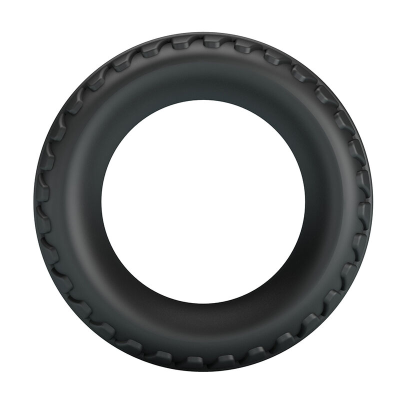 CRAZY BULL - MERRITT TEXTURED SILICONE COCK RING BLACK