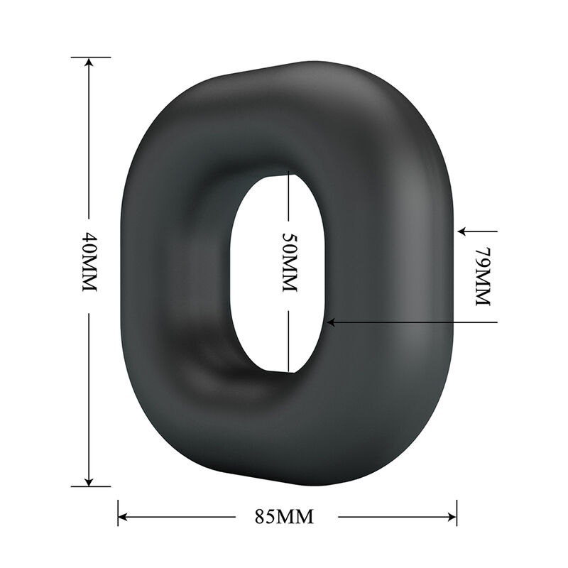 CRAZY BULL - WALDEN SUPER SOFT SILICONE COCK RING BLACK