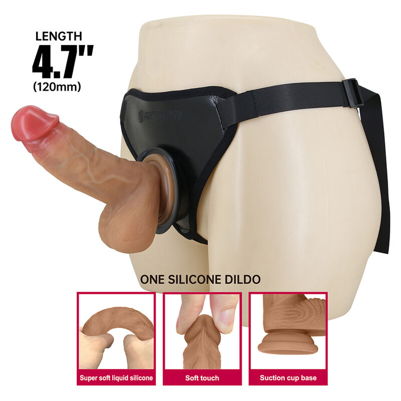 img_226000_7d462ef9e8640d62c13db0c21bc24457_1.jpg PRETTY LOVE - UNIVERSAL STRAP-ON HARNESS WITH REALISTIC DILDO