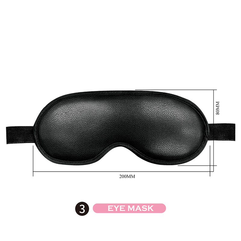 PRETTY LOVE - 8 PIECE BDSM KIT BLACK