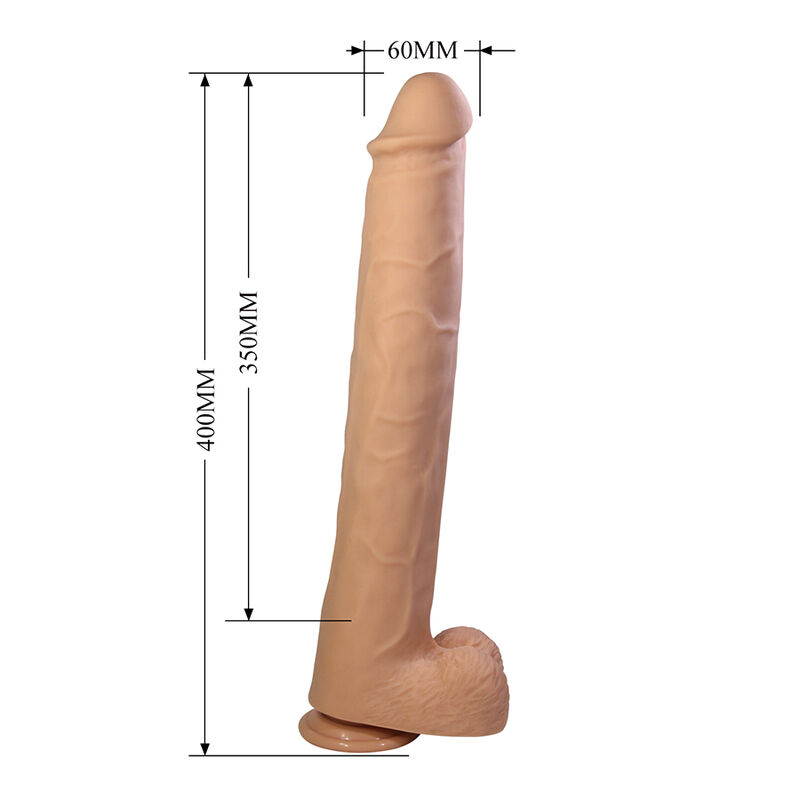 img_226258_e17fe4dc35a09118fc5aa0493a8a9ea7_1.jpg PRETTY LOVE - PAT FLEXIBLE REALISTIC DILDO WITH SUCTION CUP FLESH 40 CM -Ø- 6 CM