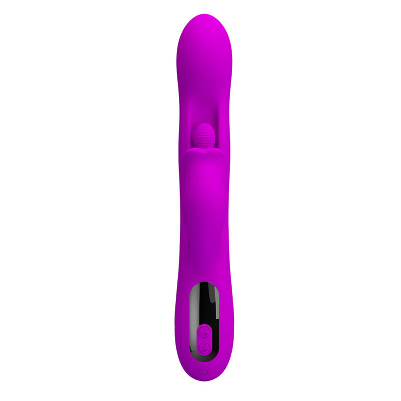 PRETTY LOVE - YALANDA RABBIT OSCILLATING VIBRATOR WITH LED DISPLAY PURPLE