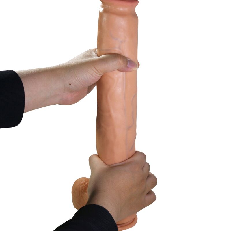 img_226425_b50155c20cd7b7f662cd69095a649598_1.jpg PRETTY LOVE - RAEL FLEXIBLE REALISTIC DILDO WITH SUCTION CUP 40 CM -Ø- 6 CM BROWN
