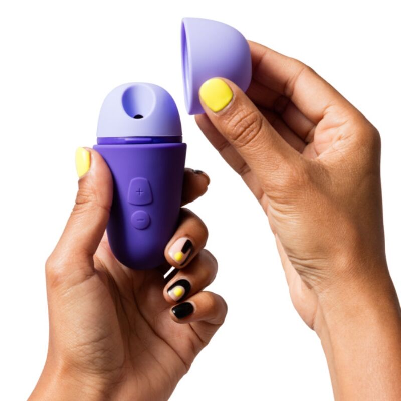 img_226568_8daa6212e35404d9645449c850b6ebaa_1.jpg ROMP - FREE X CLITORAL STIMULATOR WITH LID 10 LEVELS RECHARGEABLE PURPLE