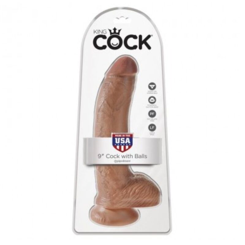 img_226633_e75dabf9f6810c557502f8ed194d5bee_1.jpg KING COCK - REALISTIC DILDO WITH BALLS 22.8 CM