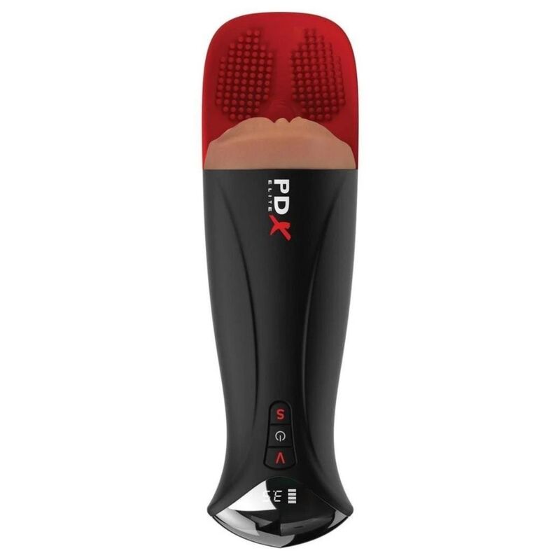 img_226692_3f059d15e974f72bdf04416502a0eee4_1.jpg PDX ELITE - FAP-O-MATIC PRO XL AUTOMATIC VIBRATING STROKER BROWN 34.9 CM