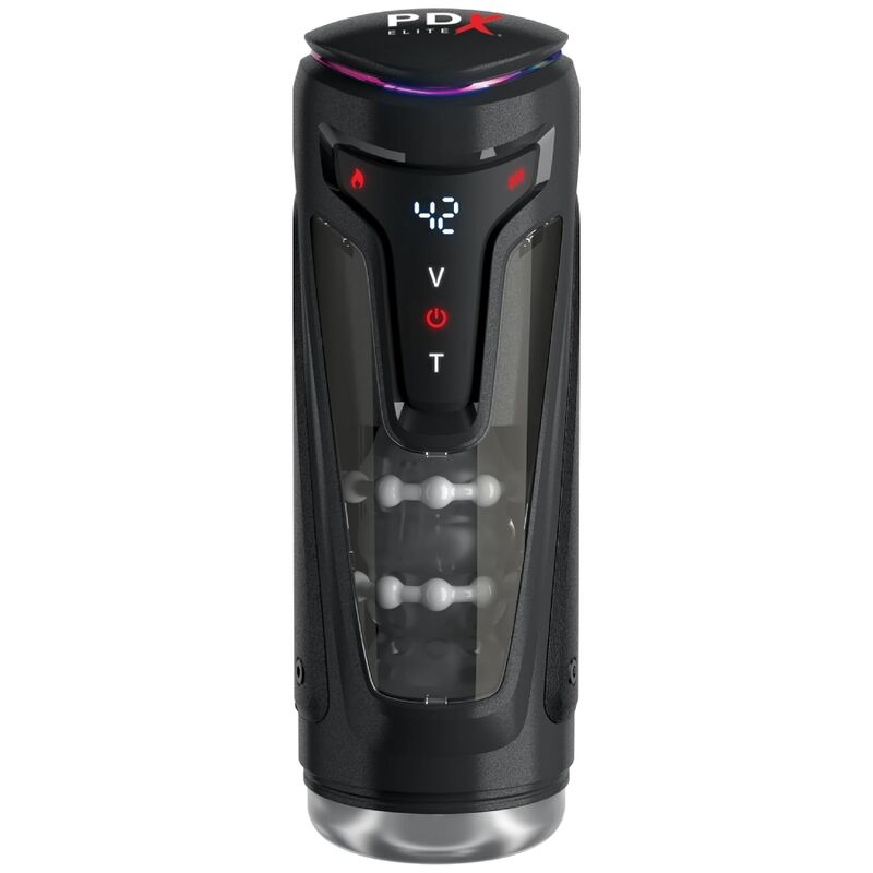 img_226751_15cbeb5d09862c589612f39368f08998_1.jpg PDX ELITE - MOTO-BATOR PRO THRUSTING STROKER AUTOMATIC VIBRATING AND WARMING MASTURBATOR 26.5 CM