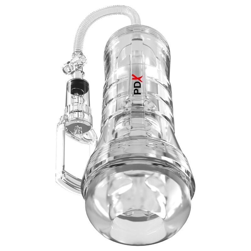 img_226766_9e8830dcf4af60d518f860ff286f209a_1.jpg PDX ELITE - VIEWTUBE VAC XXL TRANSPARENT STROKER WITH SUCTION PUMP 27.3 CM