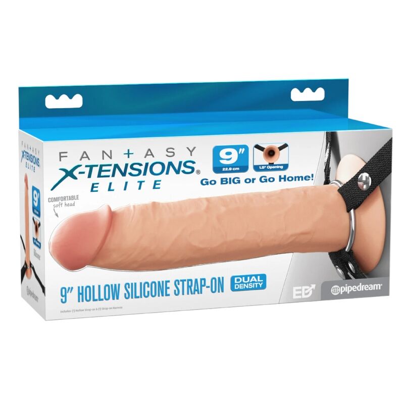 img_226789_4c4fac53eeb17448d43743a6872ad6c9_1.jpg FANTASY X-TENSIONS - ELITE REALISTIC HOLLOW STRAP-ON 24.1 CM