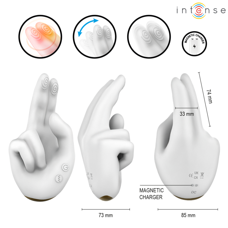 img_227426_5cb20381cd2e38fe19dbe2d3e4c190ec_1.png INTENSE - JIMMY HAND-SHAPED MULTIFUNCTION STIMULATOR WITH VIBRATION AND HEAT