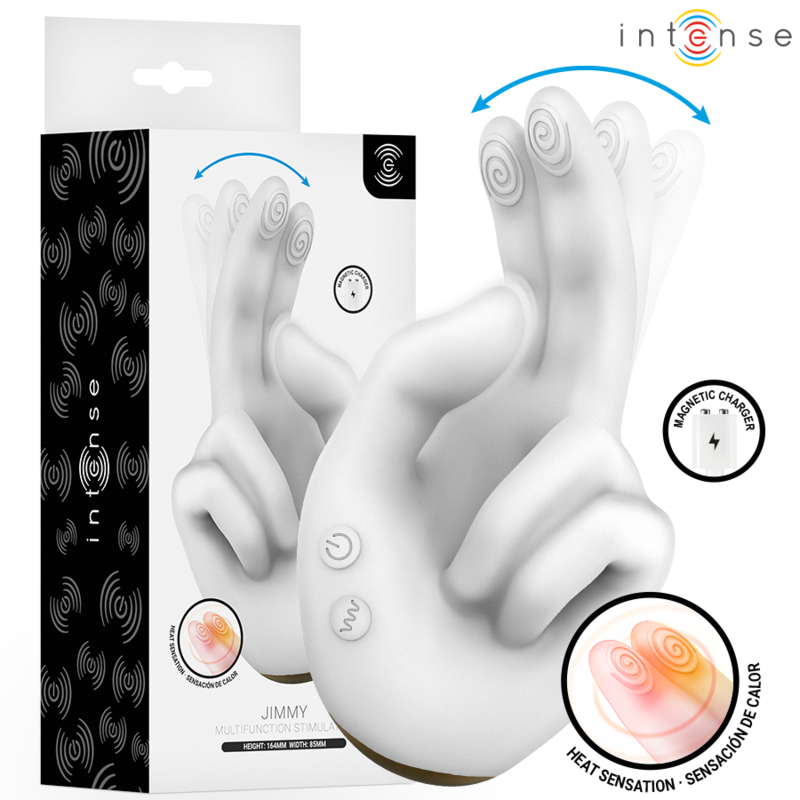 img_227430_97b425529c84c0d2084304316b771ee9_1.png INTENSE - JIMMY HAND-SHAPED MULTIFUNCTION STIMULATOR WITH VIBRATION AND HEAT