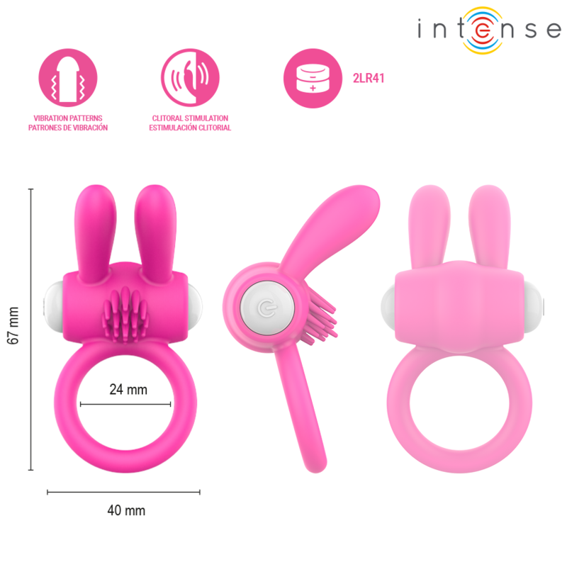 img_228066_4eae8150f9d249b4c3e4dc53c9eb9c1c_1.png INTENSE - HOPPS VIBRATING PENIS RING WITH CLITORAL STIMULATION PINK