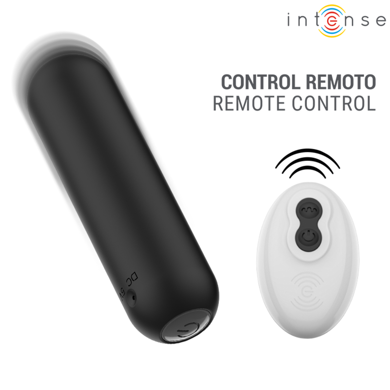 img_228083_8641a7ff768012857c56517e9a3b9207_1.png INTENSE - JUDY RECHARGEABLE VIBRATING BULLET WITH REMOTE CONTROL BLACK