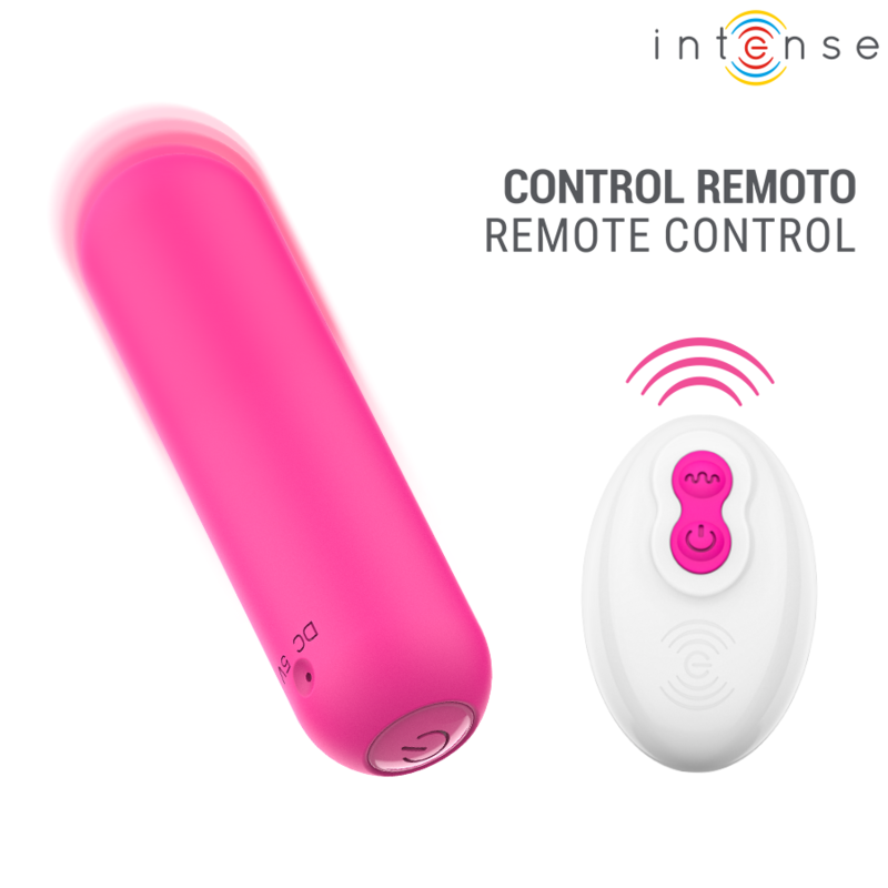 img_228096_6eda7c04b4a0f8f7113091fb5623f45c_1.png INTENSE - JUDY RECHARGEABLE VIBRATING BULLET WITH REMOTE CONTROL PINK