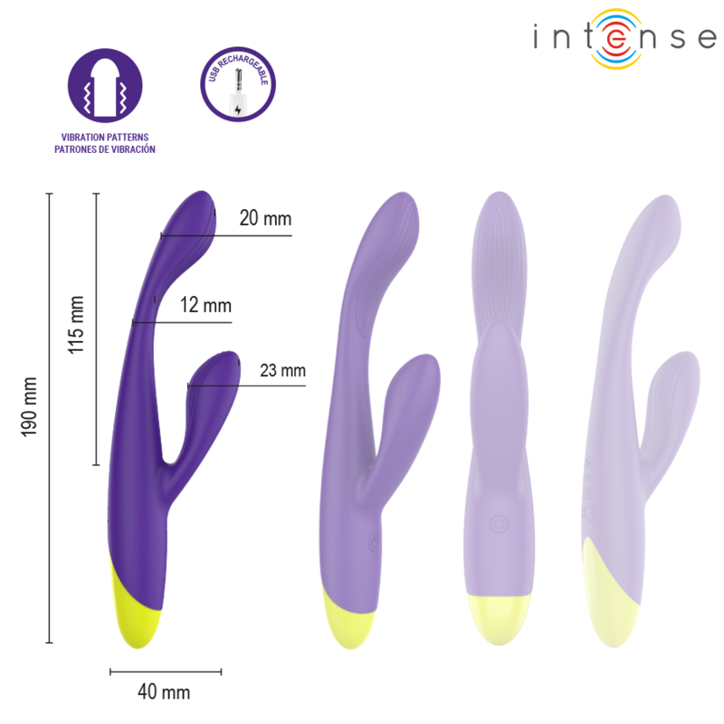 img_228124_0fb6e38601daa70b3ced7790b528caa9_1.png INTENSE - PAOLO RECHARGEABLE RABBIT STIMULATOR FOR G-SPOT AND CLITORIS