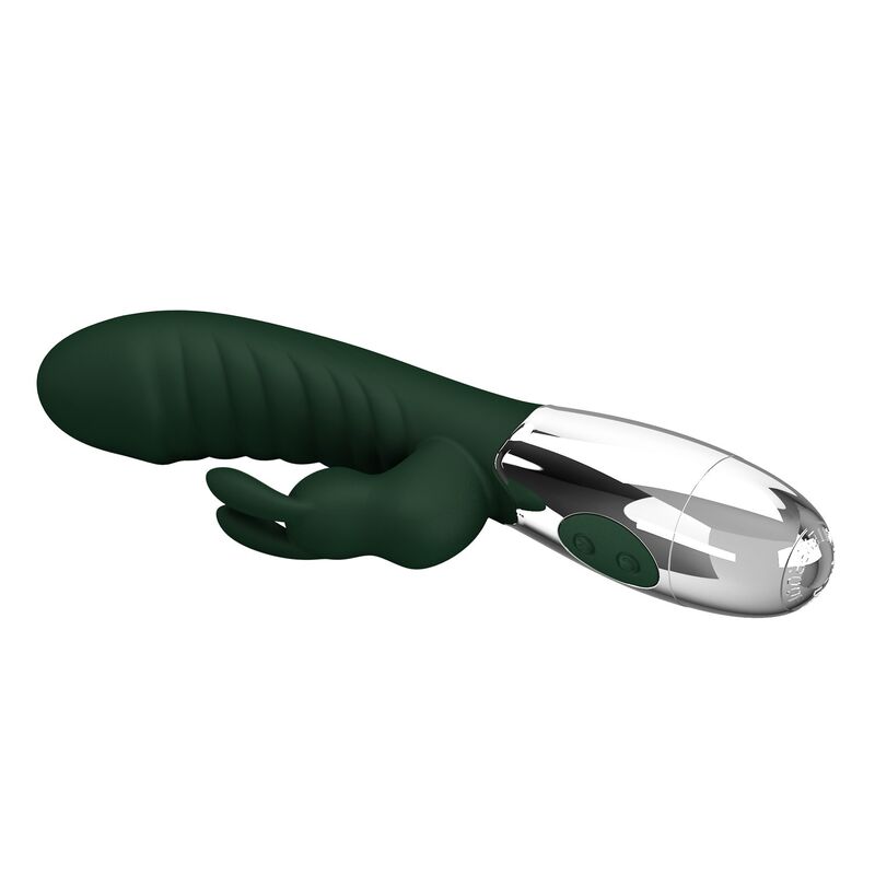 PRETTY LOVE - NAUGHTY BUNNY RABBIT VIBRATOR 30 FUNCTIONS USB RECHARGEABLE GREEN