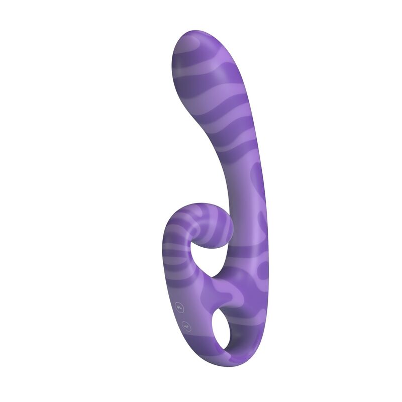 img_228656_f6b8ba40749763b01bb0dcf8a9989894_1.jpg PRETTY LOVE - SUMMER DOUBLE-ENDED VIBRATOR WITH HANDLE 19 CM Ø 3.5 CM PURPLE