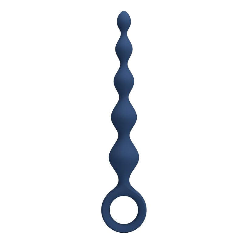 MR PLAY - BLUE SILICONE ANAL BEADS  ANAL PLUG 20.4 CM
