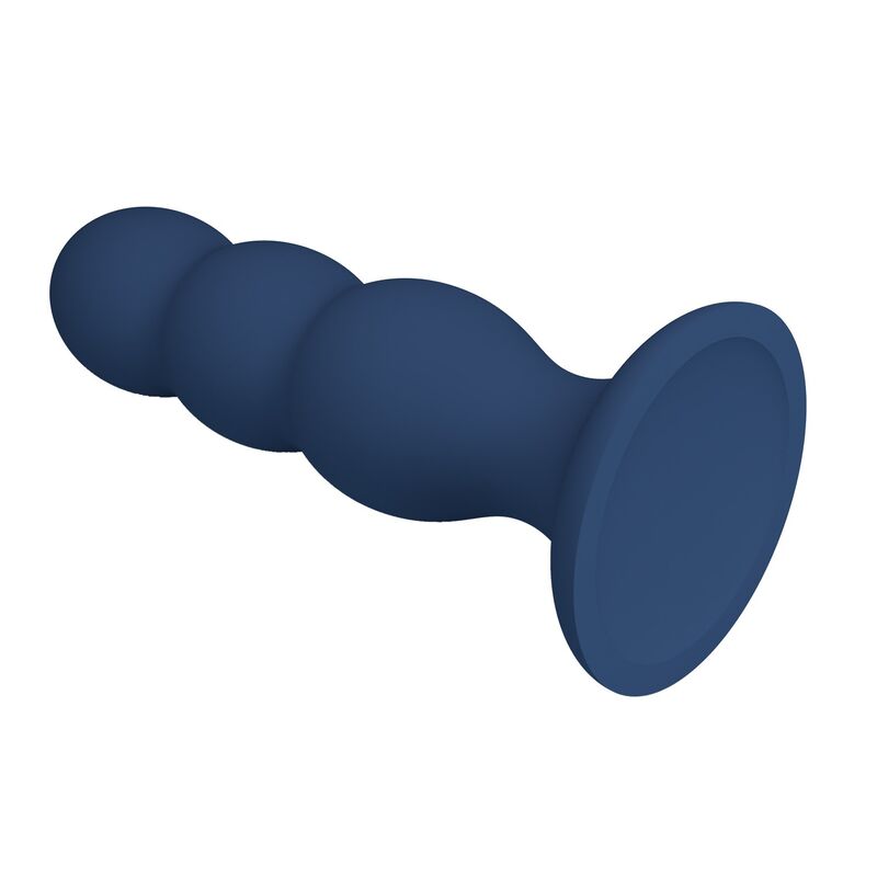 img_228849_4be932d9f4bda04c9fe8407f369aae0d_1.jpg MR PLAY - ANAL PLUG WITH METAL BALLS AND SUCTION CUP BLUE
