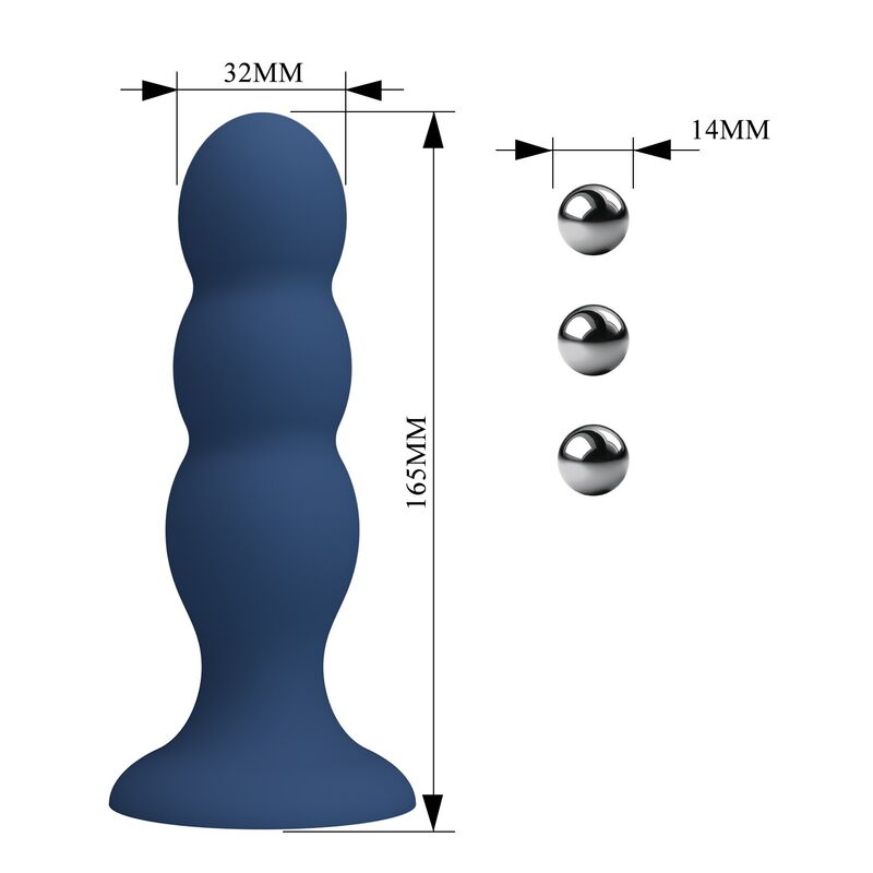 img_228853_909d021bd15592f7571ad4ffa784b5b9_1.jpg MR PLAY - ANAL PLUG WITH METAL BALLS AND SUCTION CUP BLUE