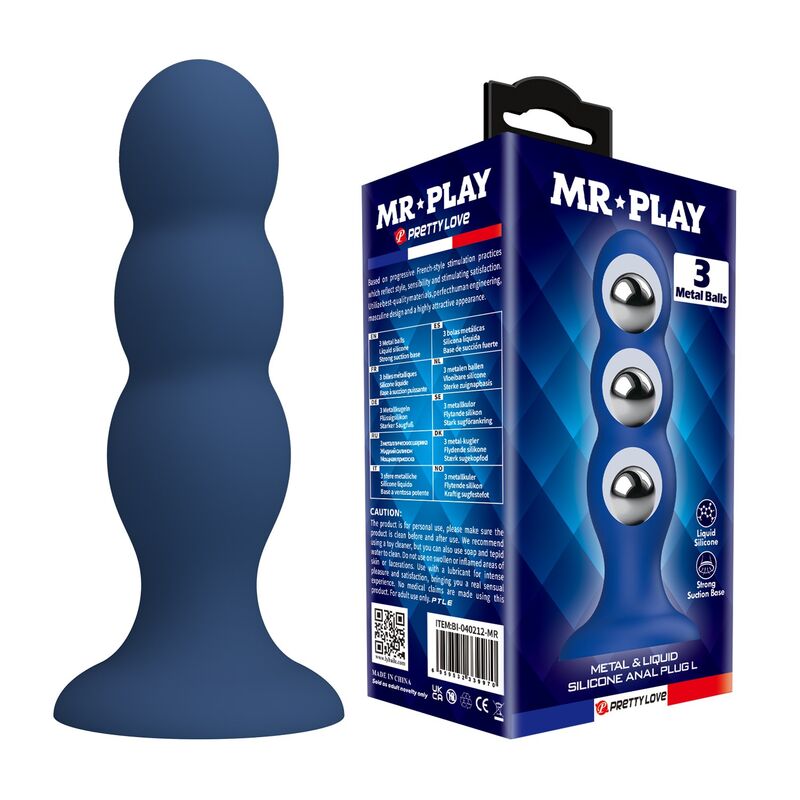 img_228854_3fa7ca47f8a5b613dd11e1b4716295da_1.jpg MR PLAY - ANAL PLUG WITH METAL BALLS AND SUCTION CUP BLUE