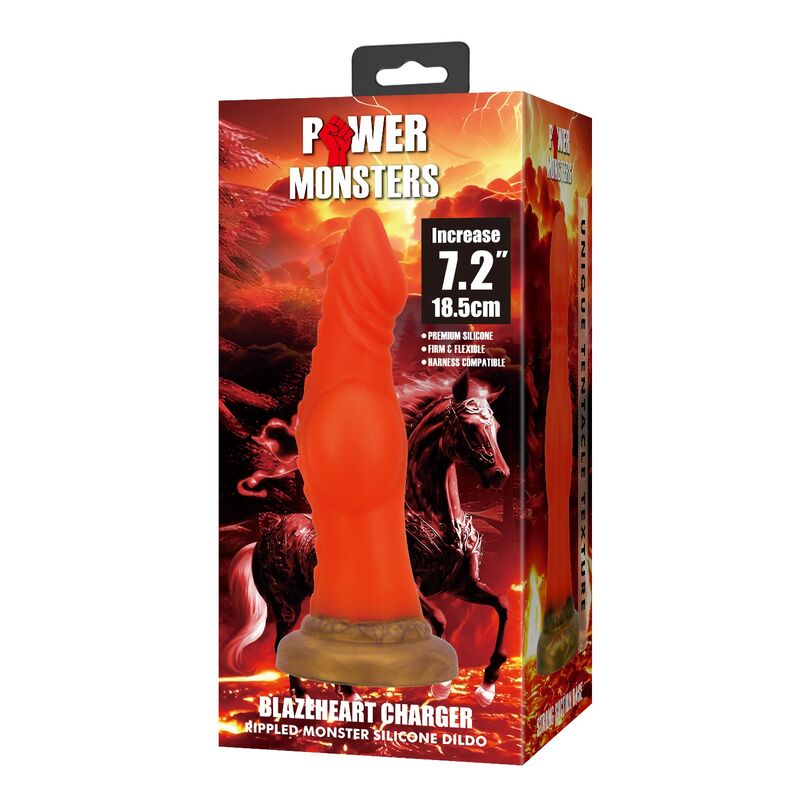 img_229010_d7f8a5341937b0a3b22be9006a1632bb_1.jpg POWER MONSTERS - BLAZEHEART CHARGER FANTASY SILICONE DILDO 18.5 CM Ø 4.5 CM