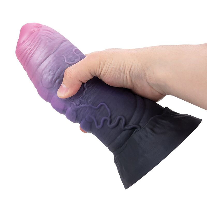 img_229022_b7c2bd30222cf9d9cb0e2167a4e6f395_1.jpg POWER MONSTERS - DREADFUL FIEND BICOLOR FANTASY SILICONE DILDO 24 CM Ø 6 CM