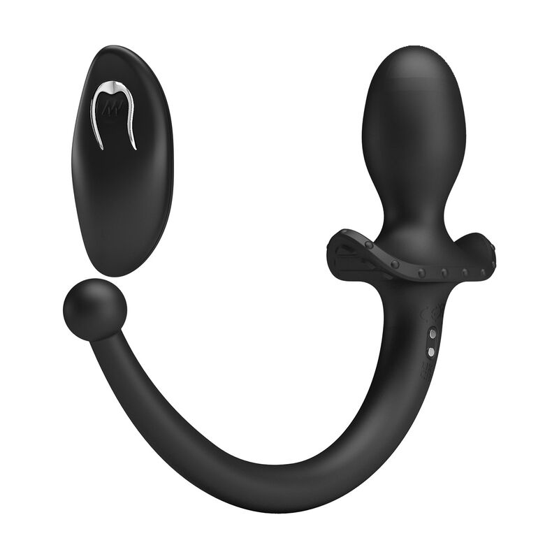 img_229038_1c2b17ff3302eade00a29e80ab0d0dca_1.jpg MR PLAY - WIRELESS REMOTE CONTROL ANAL AND PERINEUM VIBRATOR BLACK