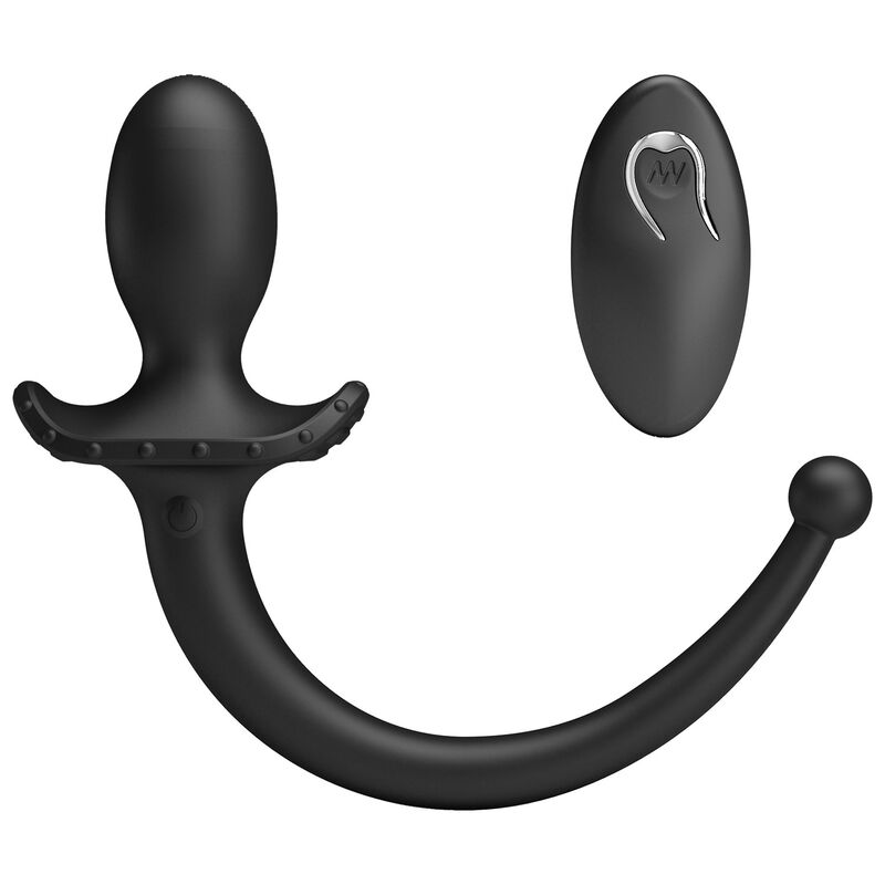 img_229039_0183110988d3a8fafe2f45d1629cf322_1.jpg MR PLAY - WIRELESS REMOTE CONTROL ANAL AND PERINEUM VIBRATOR BLACK