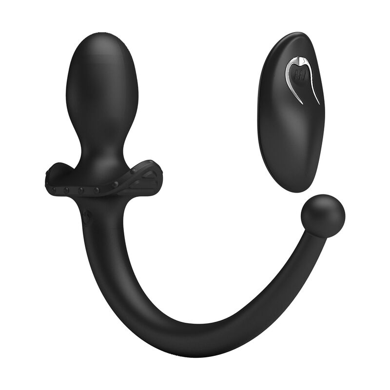 img_229046_51d24024442c4085452f19c4533cd623_1.jpg MR PLAY - WIRELESS REMOTE CONTROL ANAL AND PERINEUM VIBRATOR BLACK