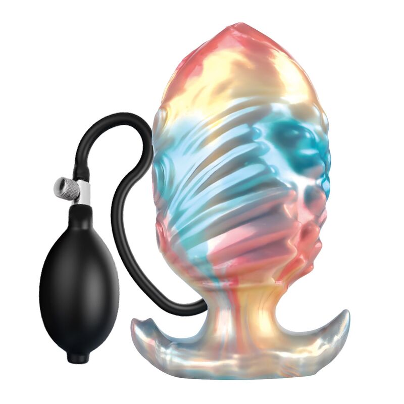 img_229051_9882e9e3a232de3d3a2fc83cf1740acb_1.jpg POWER MONSTERS - EBON LEVIATHAN TRICOLOR INFLATABLE FANTASY ANAL PLUG 18 CM