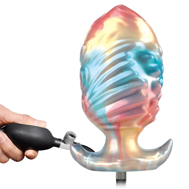 img_229056_12fc2f2896836600a2fbf938e374e096_1.jpg POWER MONSTERS - EBON LEVIATHAN TRICOLOR INFLATABLE FANTASY ANAL PLUG 18 CM