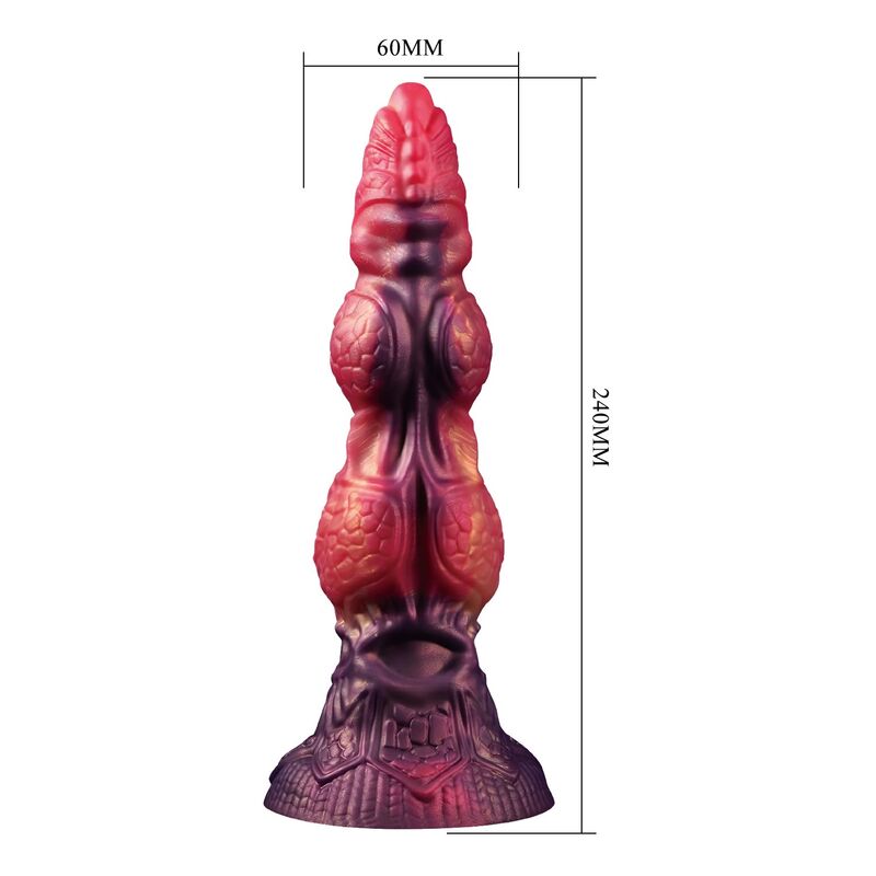 img_229130_49990e6dc9858e4ceff0afe10c72b92f_1.jpg POWER MONSTERS - SAVAGE BEASTLORD TRICOLOR FANTASY SILICONE DILDO 24 CM Ø 5 CM