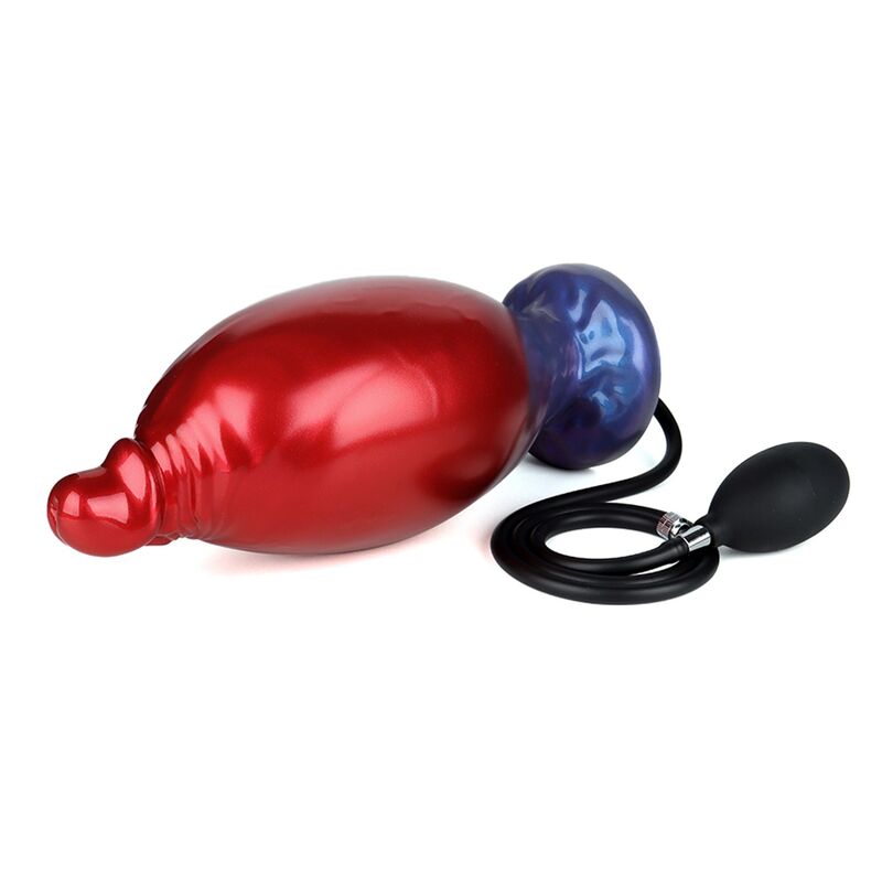 img_229145_3a2fde85a18c5693b8b51960316b60b5_1.jpg POWER MONSTERS - SHADOW BEHEMOTH BICOLOR INFLATABLE FANTASY SILICONE DILDO 22 CM Ø 5 CM