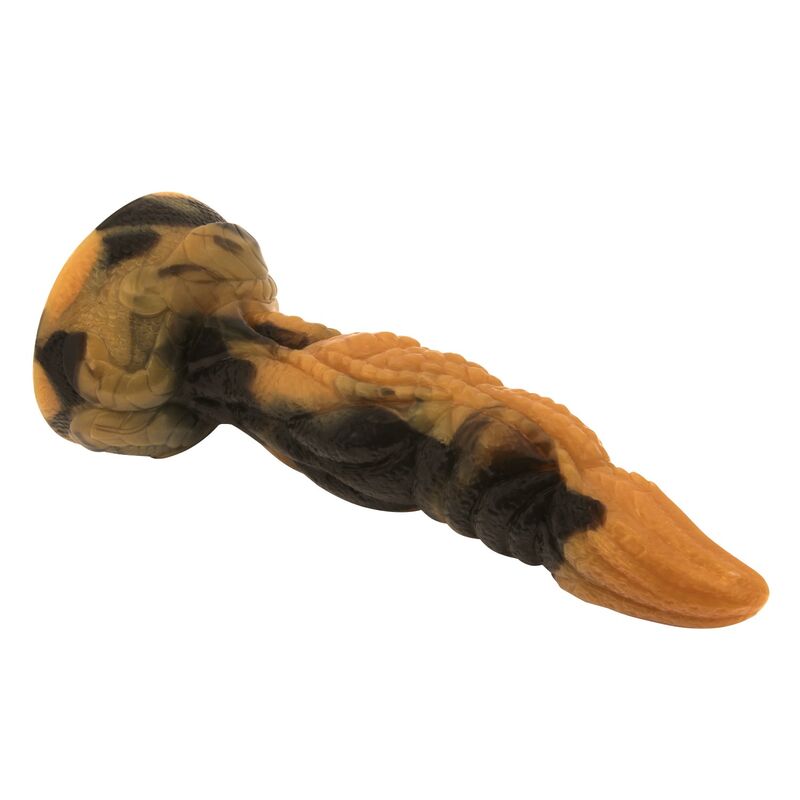 img_229149_db6708cd95a3ce0d847c08a4ede577c0_1.jpg POWER MONSTERS - TYRANNOSAURUS BICOLOR FANTASY SILICONE DILDO 20.5 CM Ø 5 CM