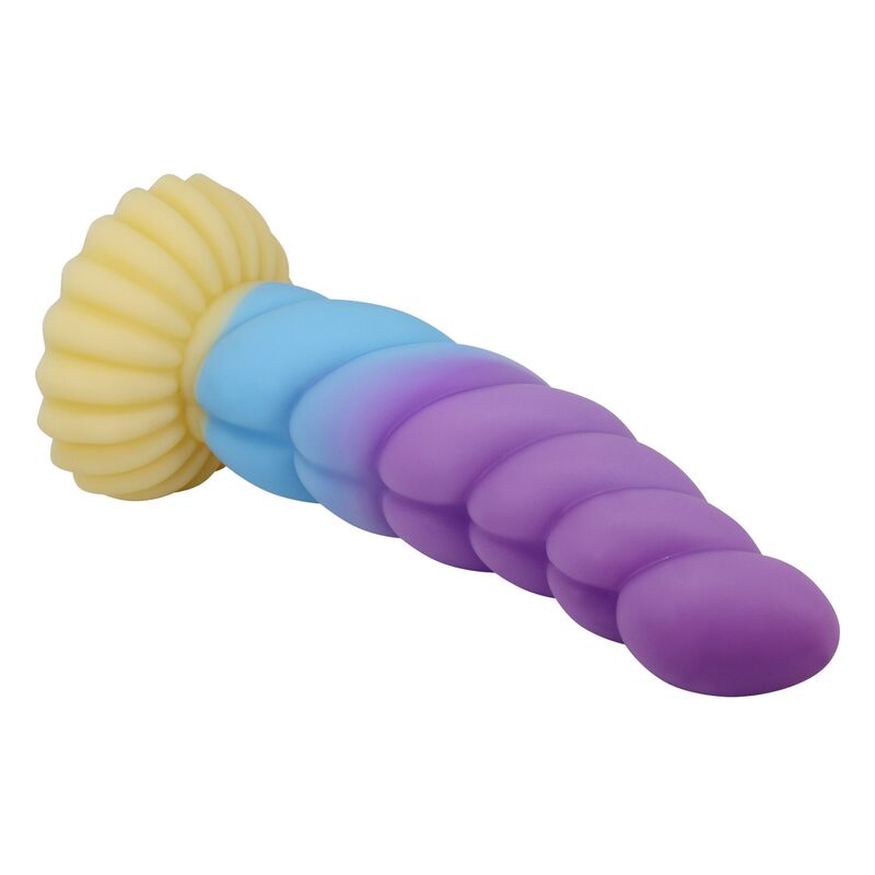 img_229158_13b15a8c316332f7bcf5b6c710eec462_1.jpg POWER MONSTERS - UNICORN TRICOLOR FANTASY SILICONE DILDO 22 CM Ø 5 CM