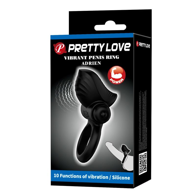 img_229255_8c992104a68267f575edf755c5c9f2f2_1.jpg PRETTY LOVE - ADRIEN VIBRATING PENIS RING 10 FUNCTIONS BLACK