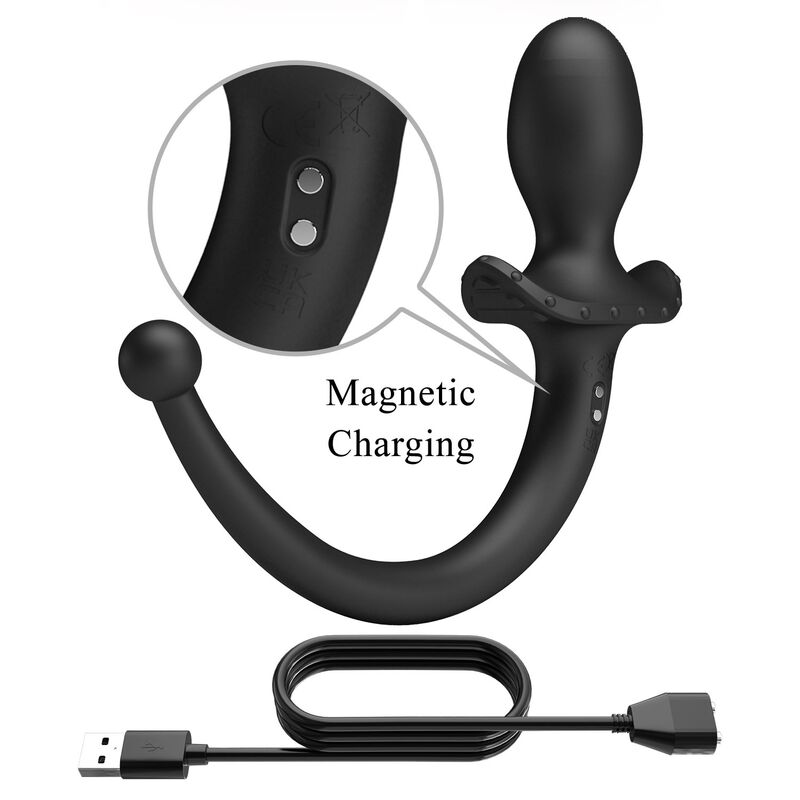 PRETTY LOVE - ANTHONY APP CONTROL ANAL AND PERINEUM VIBRATOR BLACK