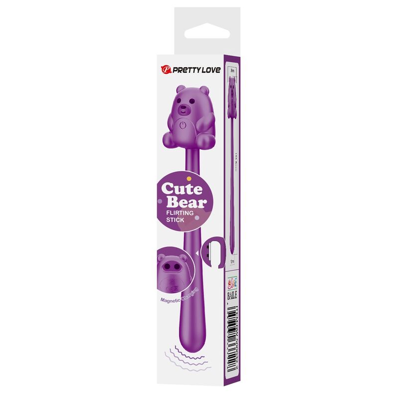 img_229456_b9eb2936a92c418fb308cb7b90a3146c_1.jpg PRETTY LOVE - CUTE BEAR FLIRTING STICK RECHARGEABLE VIBRATOR