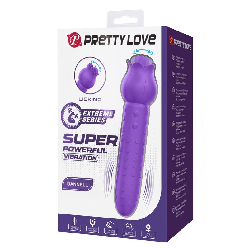 img_229478_5d0fb9e7a0a71535e54b548cd6d65d24_1.jpg PRETTY LOVE - DANNELL RECHARGEABLE ORAL AND CLITORAL STIMULATOR VIBRATOR PURPLE