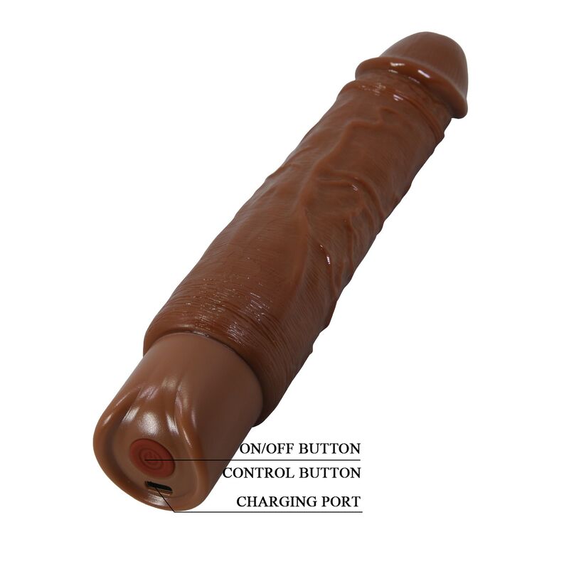img_229529_8215df602f02266e761ac756051db4ba_1.jpg PRETTY LOVE - DUKE REALISTIC VIBRATOR 23.5 CM Ø 4.8 CM BROWN