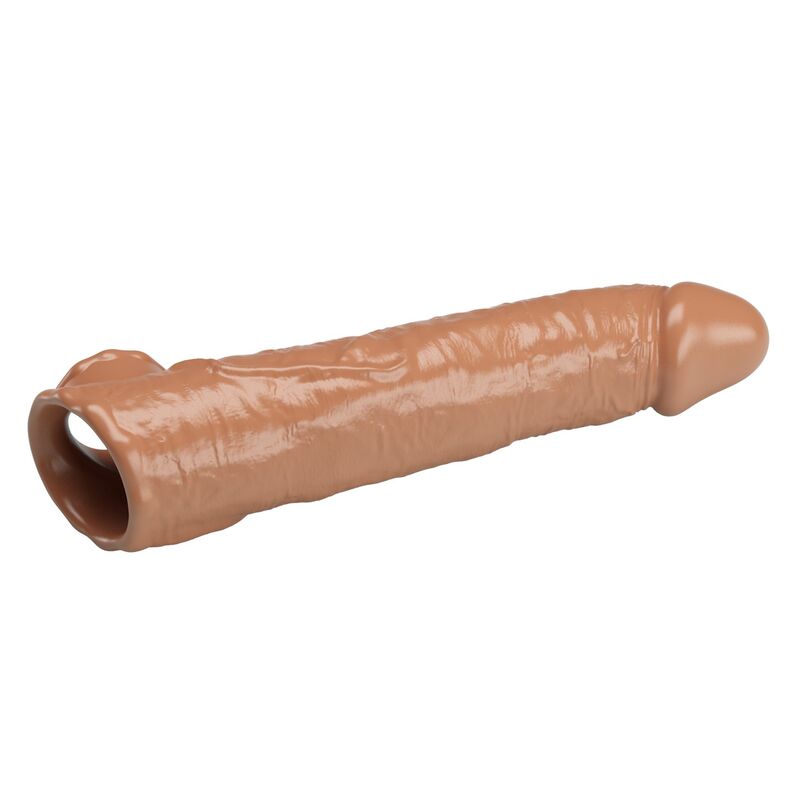 img_229627_45c81307522f34094edc9af38f639aa1_1.jpg PRETTY LOVE - ADJUSTABLE PENIS EXTENSION SLEEVE 26 CM Ø 4 CM BROWN