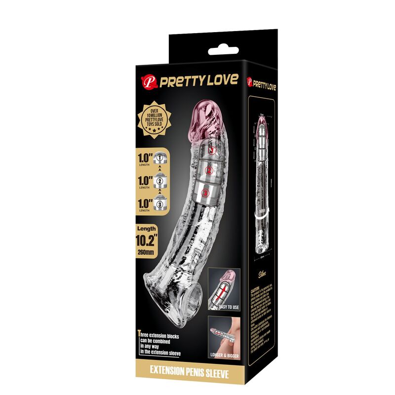 img_229647_4e4f81f7f8f7dca3cf641e8f5af5c4b6_1.jpg PRETTY LOVE - ADJUSTABLE PENIS EXTENSION SLEEVE 26 CM Ø 4 CM TRANSPARENT