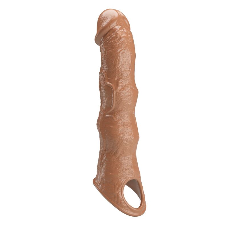 img_229658_c379c08ddd38dbcd737c5c17993ff3f5_1.jpg PRETTY LOVE - ADJUSTABLE PENIS EXTENSION SLEEVE 28 CM Ø 4.5 CM BROWN