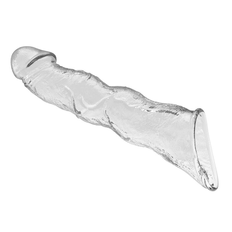 PRETTY LOVE - ADJUSTABLE PENIS EXTENSION SLEEVE 28 CM Ø 4.5 CM TRANSPARENT