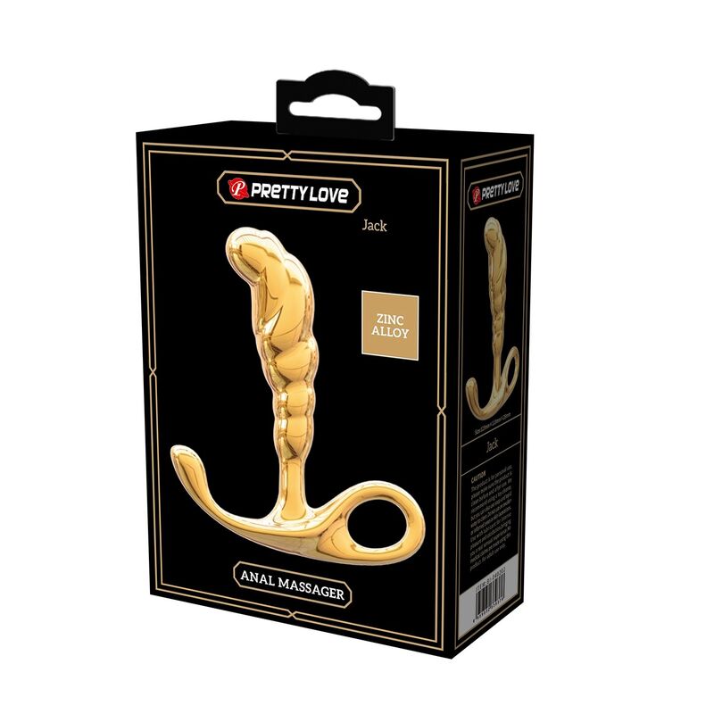 PRETTY LOVE - JACK ZINC ALLOY PROSTATE MASSAGER GOLD