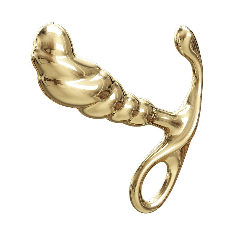 PRETTY LOVE - JACK ZINC ALLOY PROSTATE MASSAGER GOLD