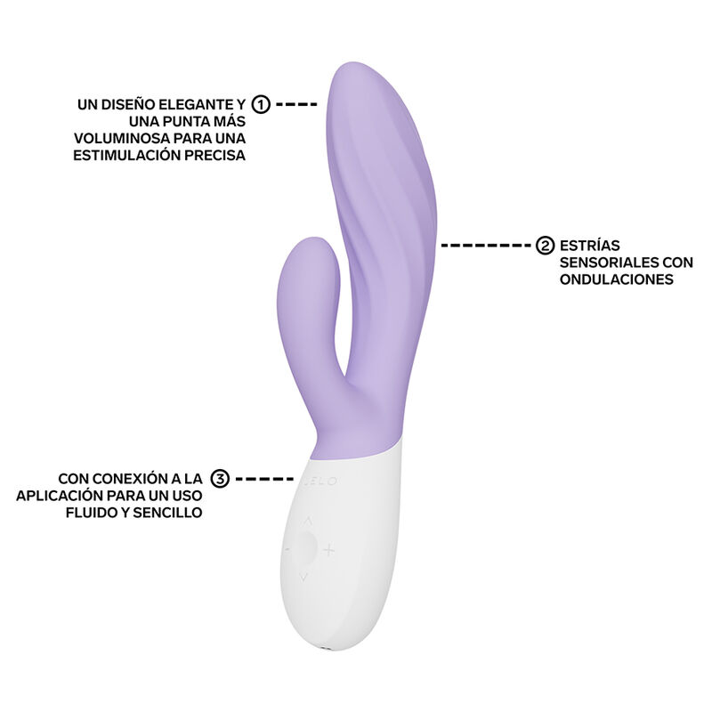 img_230060_ee2350e228e84410cac58803ac980099_1.jpg LELO - INA TWIST DOUBLE VIBRATOR RABBIT FOR G-SPOT AND CLITORIS LAVENDER